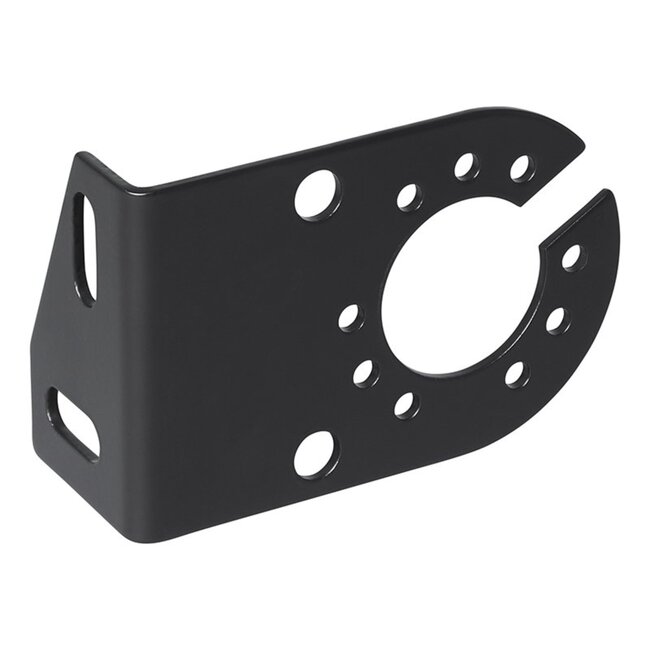 ProPlus Gehoekte stekkerdooshouder - metaal - 8 x 5 cm - zwart - voor 7 en 13-polige stekkerdozen