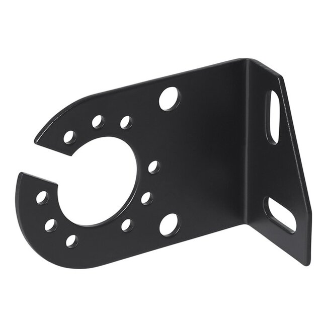 ProPlus Gehoekte stekkerdooshouder - metaal - 8 x 5 cm - zwart - voor 7 en 13-polige stekkerdozen