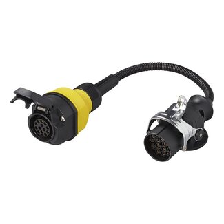 Pro Plus Verloopstekker van 24 Volt 15 Polig naar 12 Volt 13 Polig - ISO12098 > ISO11446