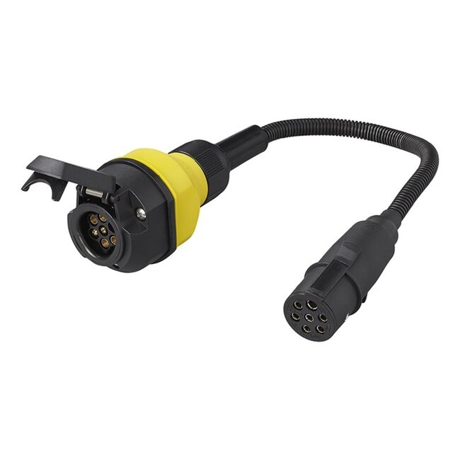 Pro Plus LED Verloopstekker van 24 Volt 7 Polig naar 12 Volt 7 Polig - ISO1185 > ISO1724