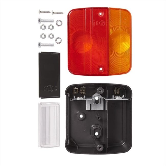 ProPlus Achterlicht aanhangwagen - vierkant - 4 functies - 98 x 104 mm