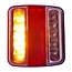 ProPlus Achterlicht aanhangwagen/caravan - 4 functies - 14-LED - 98 x 105 mm - 5-pins EC aansluiting