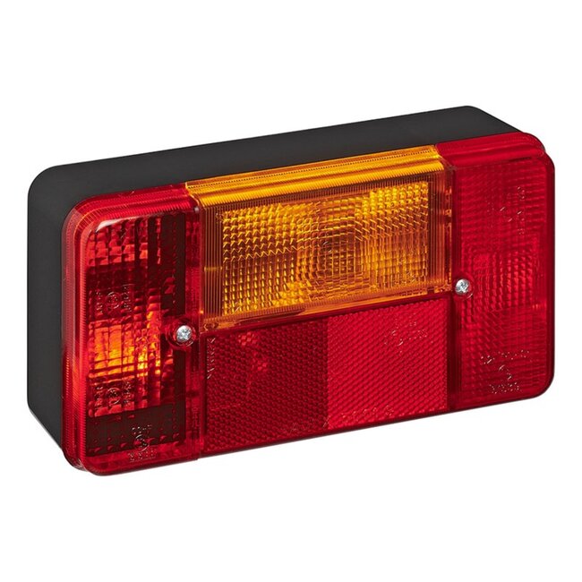 ProPlus Achterlicht aanhangwagen/caravan - 5 functies - links - 194 x 104 mm - rood
