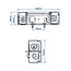 ProPlus Achterlicht aanhangwagen/caravan - 5 functies - rechts - 194 x 104 mm - rood