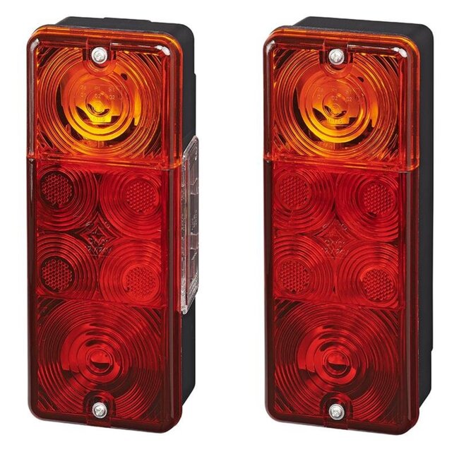 ProPlus Achterlicht aanhangwagen/caravan - 4 functies - 210 x 83 mm - rood