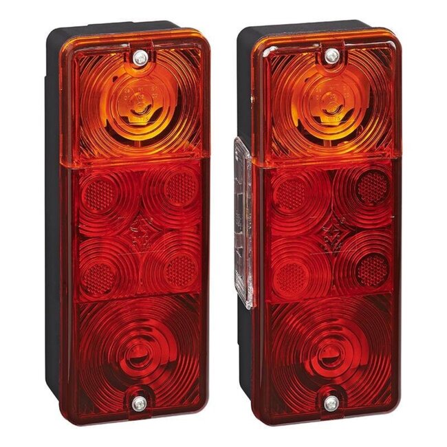 ProPlus Achterlicht aanhangwagen/caravan - 4 functies - 210 x 83 mm - rood