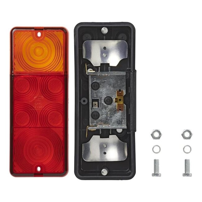 ProPlus Achterlicht aanhangwagen/caravan - 3 functies - 210 x 83 mm - rood - E9 gekeurd