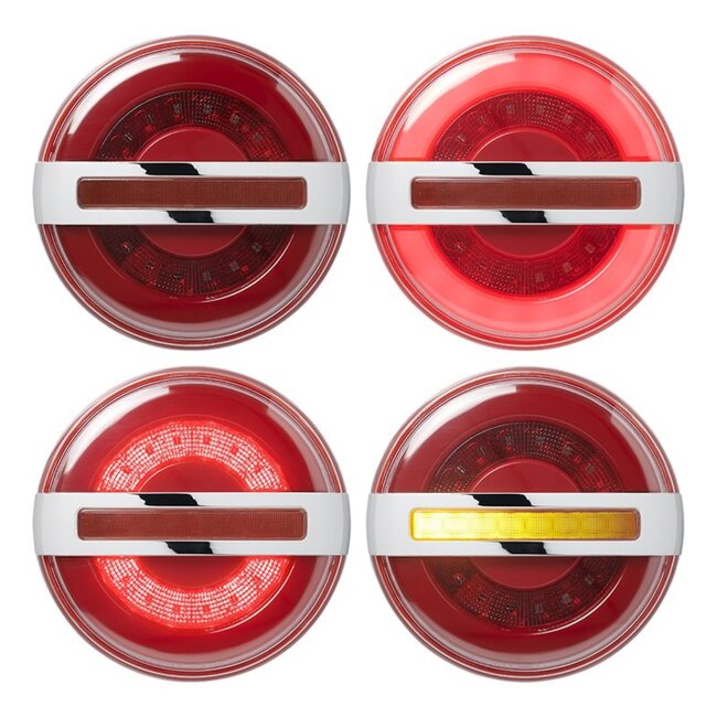 ProPlus Achterlicht aanhangwagen - 3 functies - dynamisch knipperlicht - 140 mm - LED