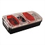 ProPlus Achterlicht aanhanger/caravan - 6 functies - rechts - 222 x 100 mm - incl. 12V lampjes
