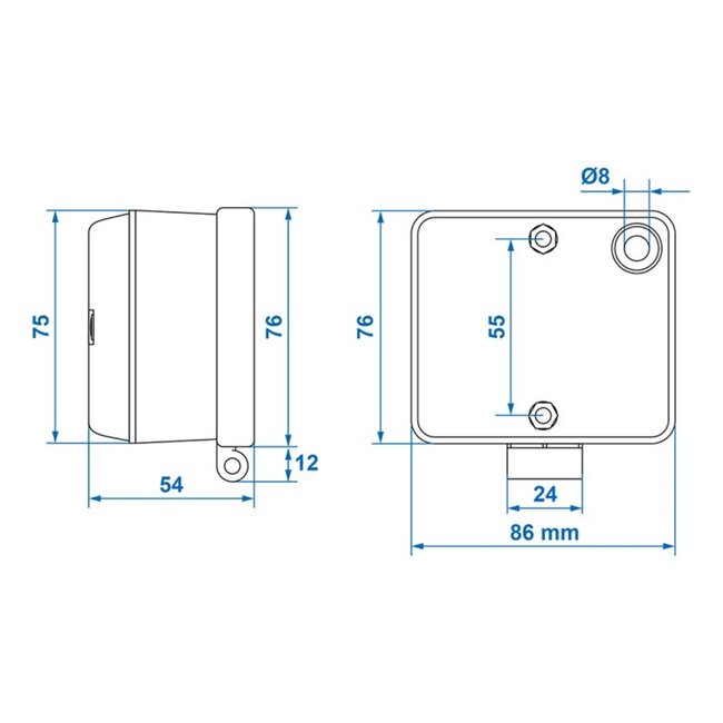 ProPlus Mistlamp met beugel - compact - rood - E9-gekeurd - 75 x 85 x 50 mm