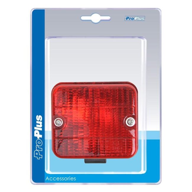 ProPlus Mistlamp met beugel - 75 x 85 x 55 mm - Rood - E9-gekeurd - Inclusief gloeilamp
