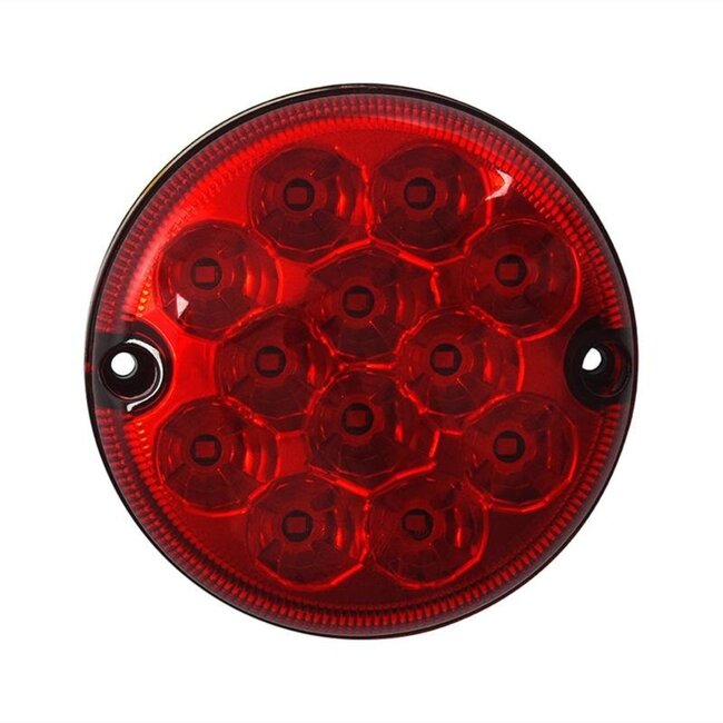ProPlus Mistachterlicht - LED - 12V & 24V - Ø 95 mm - Rood - IP67