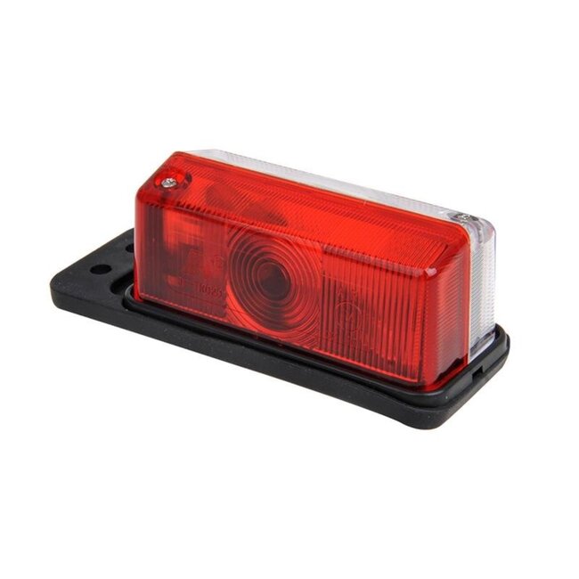 ProPlus Breedtelicht op houder - rood en wit - 92 x 42 mm - 12V - incl. gloeilampje