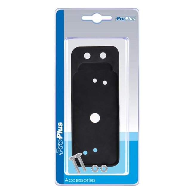 ProPlus Houder voor breedtelicht - rubber - zwart - 11,5 x 4,5 cm - inclusief bevestigingsmateriaal