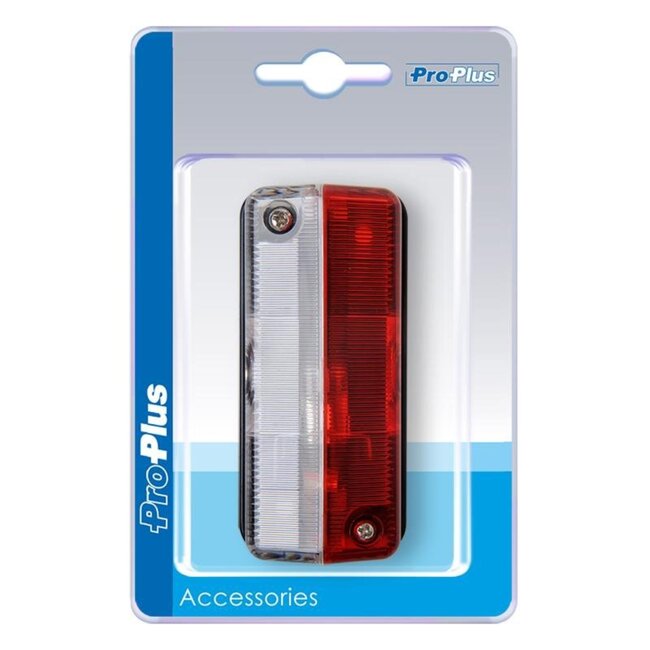 ProPlus Breedtelicht - Rood en Wit - 92 x 42 mm - 12V - Inclusief gloeilampje