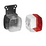 ProPlus Breedtelicht met reflector - rood en wit - 66 x 62 mm - op houder