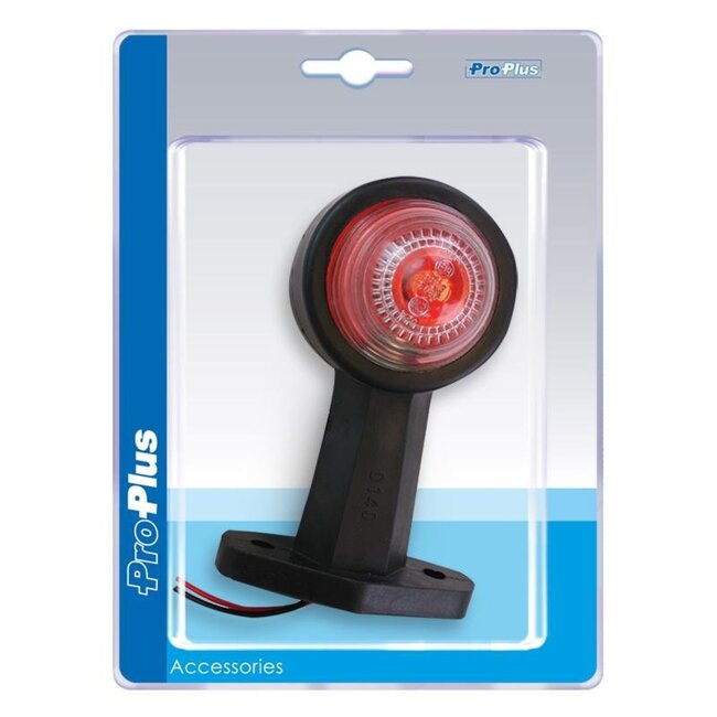 ProPlus Breedtelicht - Rood/Wit - Recht - 120 mm - 12 Volt - Inclusief Gloeilampje