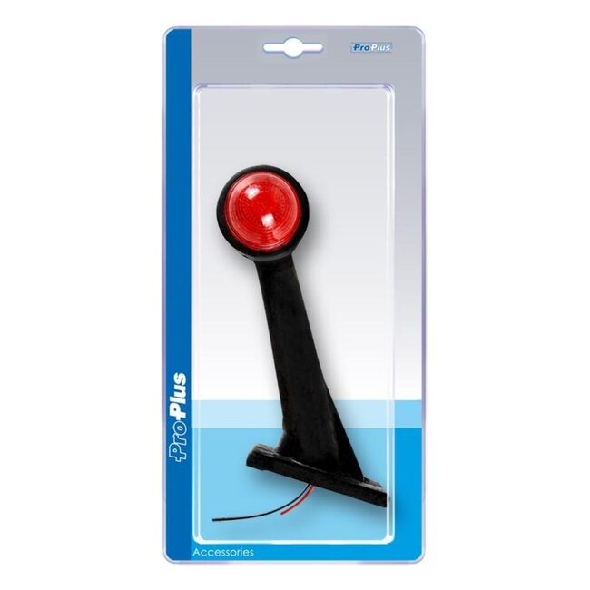 ProPlus Breedtelicht - Rood en Wit - Schuin Ontwerp - 160 mm - 12 Volt