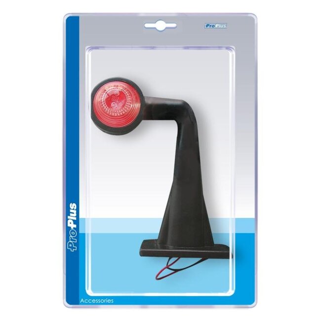 ProPlus Breedtelamp - Rood/Wit - Haaks - 185 mm - 12 Volt