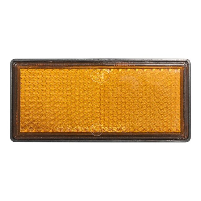ProPlus Zelfklevende reflectoren - rechthoekig - oranje - 85 x 39 mm - set van 2