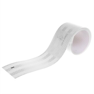 ProPlus Reflecterende tape - prisma technologie - ECE-104 Klasse C - 50 mm x 2 meter - wit