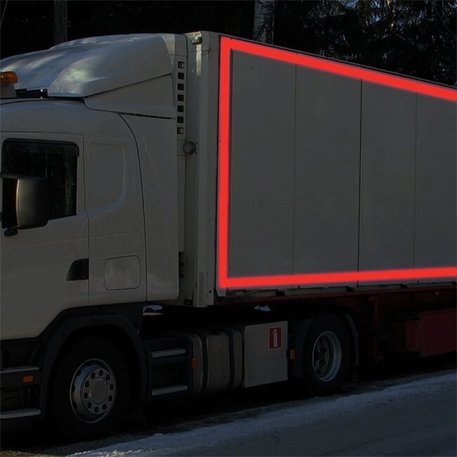 ProPlus Reflecterende tape - prisma technologie - 50 mm x 2 meter - rood