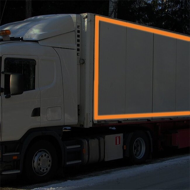 ProPlus Reflecterende tape - prisma technologie - 50 mm x 2 meter - oranje