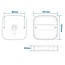 ProPlus Multifunctioneel achterlicht - 8 LED - 5 functies - waterdicht - 107 x 107 mm - 12V