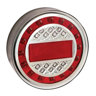 ProPlus Achterlicht aanhangwagen/caravan - 4 functies - LED - waterdicht - 12V & 24V - 125 mm