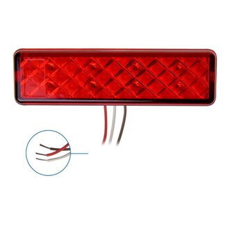 ProPlus Achterlicht aanhangwagen - LED - waterdicht - 2 functies - 135 x 38 mm - zwart