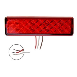 ProPlus Achterlicht aanhangwagen/caravan - LED - waterdicht - 2 functies - 12V & 24V - 135 x 38 mm - zwart ProPlus Achterlicht aanhangwagen/caravan - LED - waterdicht - 2 functies - 12V & 24V - 135 x 38 mm - zwart