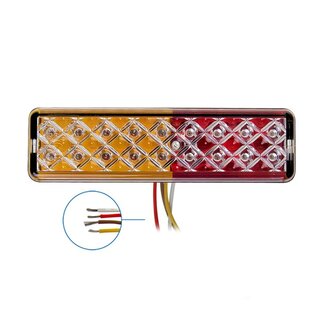 ProPlus Achterlicht aanhanger - 3 functies - LED - waterdicht - 12V & 24V - zwart