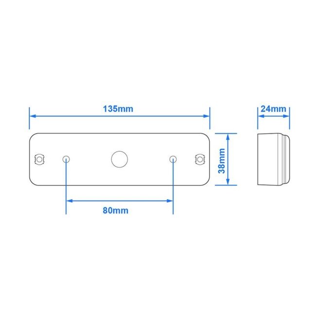 ProPlus Achterlicht aanhangwagen - LED - 3 functies - waterdicht - 12V & 24V - zwart