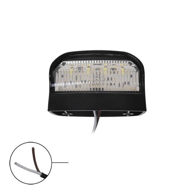ProPlus Kentekenverlichting LED - waterdicht - 12V & 24V - 70 x 42 mm - ECE E9-gekeurd