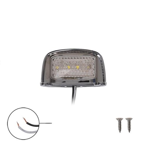 Pro Plus Kentekenverlichting LED - 76 x 41 mm - 12 Volt en 24 Volt - Chroom - blister Pro Plus Kentekenverlichting LED - 76 x 41 mm - 12 Volt en 24 Volt - Chroom - blister