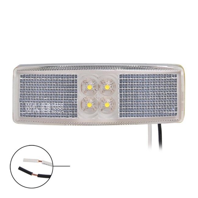 ProPlus Markeringslamp - LED - Waterdicht - 110 x 40 mm - 12V & 24V - Wit