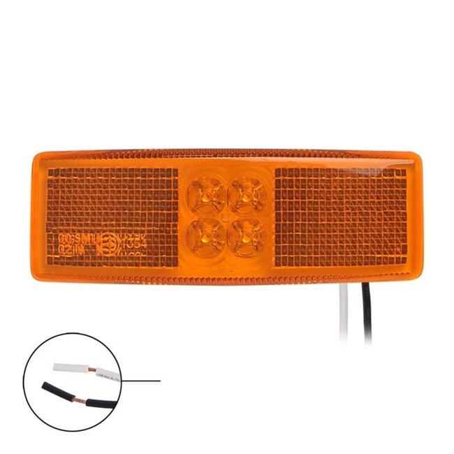 ProPlus Markeringslamp - LED - Waterdicht - 110 x 40 mm - Oranje - 12V & 24V