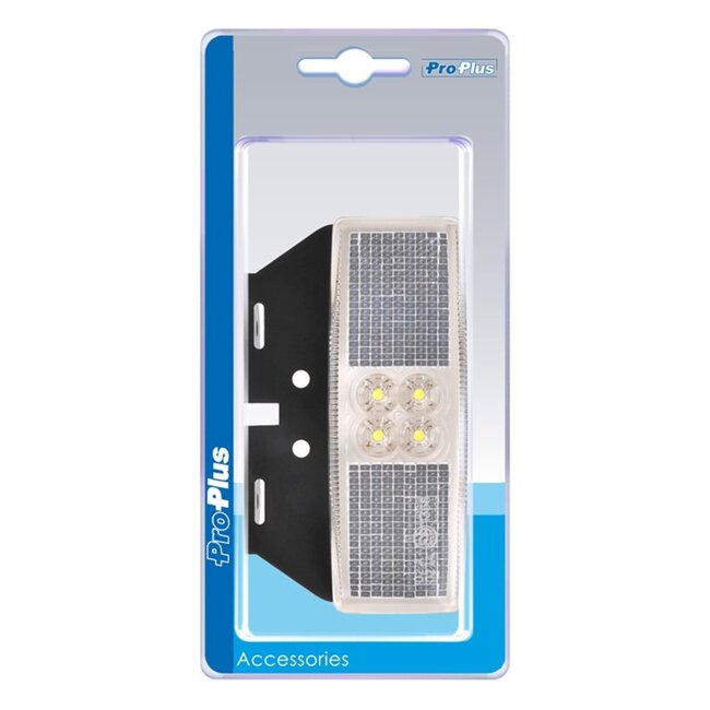 ProPlus Markeringslamp - LED - Waterdicht - 12/24V - Inclusief houder - Wit
