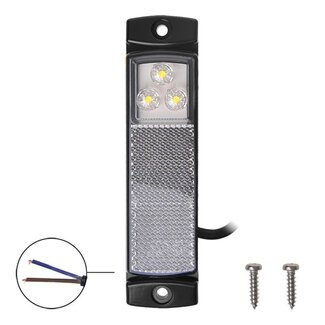 ProPlus Markeringslamp - LED - Waterdicht - 12/24 Volt - Wit - 126 x 30 mm
