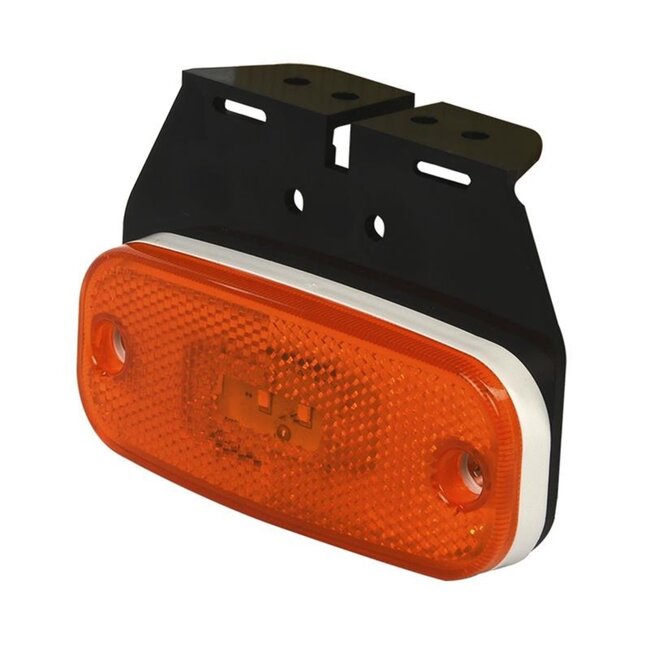 Pro Plus Markeringslamp - Contourverlichting met Houder - 110 x 45 mm - 10 t/m 30 Volt - LED - Oranje - blister