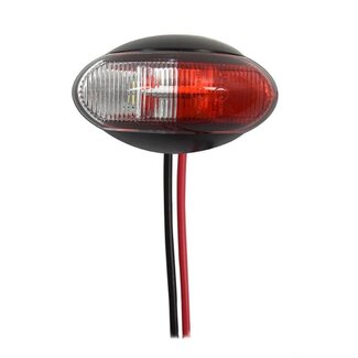 Pro Plus Breedtelicht - 60 x 34 mm - 10 t/m 30 Volt - LED - Rood en Wit