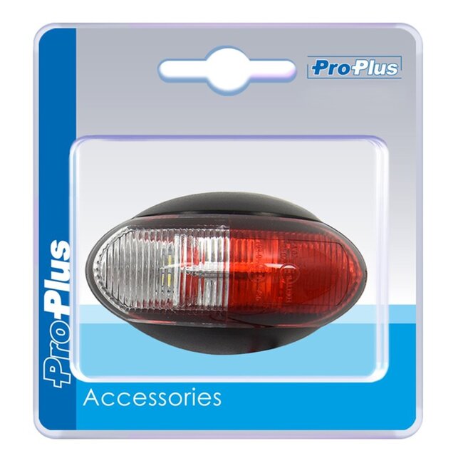 ProPlus Breedtelicht - LED - 60 x 34 mm - 10-30V - rood en wit - waterdicht