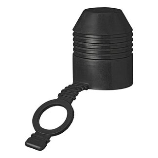 ProPlus Trekhaakdop met ring - rubber - universeel - zwart - 7 cm