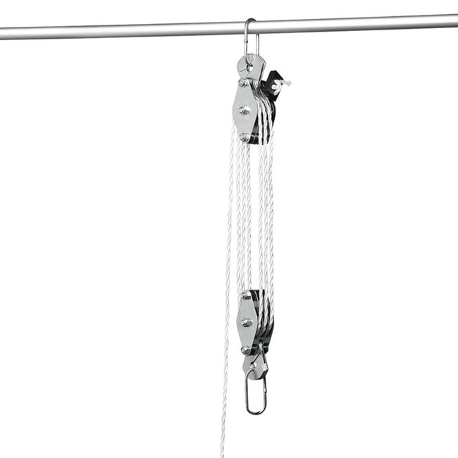 ProPlus Handtakel - 20m Nylon Touw - Max. Belasting 180kg - Breekkracht 400kg