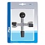 ProPlus Accupoolreiniger - 4-zijdig - Universeel - Verbeterde geleiding - 12.5 x 10.5 cm - Zilver