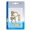 ProPlus Accupoolklem set - messing en staal - Ø 16-17 mm - goud - 2 stuks