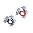 ProPlus Snelsluitende accupoolklem set - rood en zwart - aluminium en staal - dIN-type - 12-24V