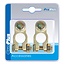 ProPlus Accupoolklem Set - M8 Bout - Goudkleurig - Messing - Voor Min en Plus Pool