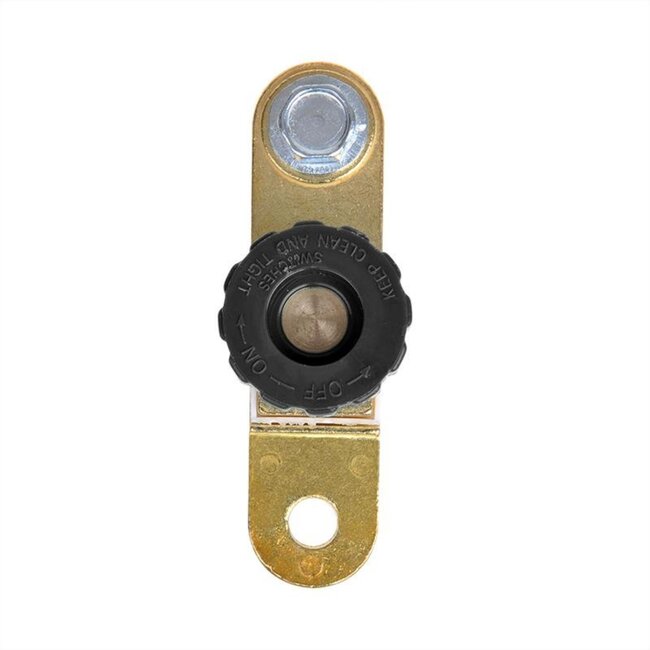 ProPlus Accupoolklem met stroomonderbreker - Ø 10 mm - Minpool - Quick release - Anti-diefstal