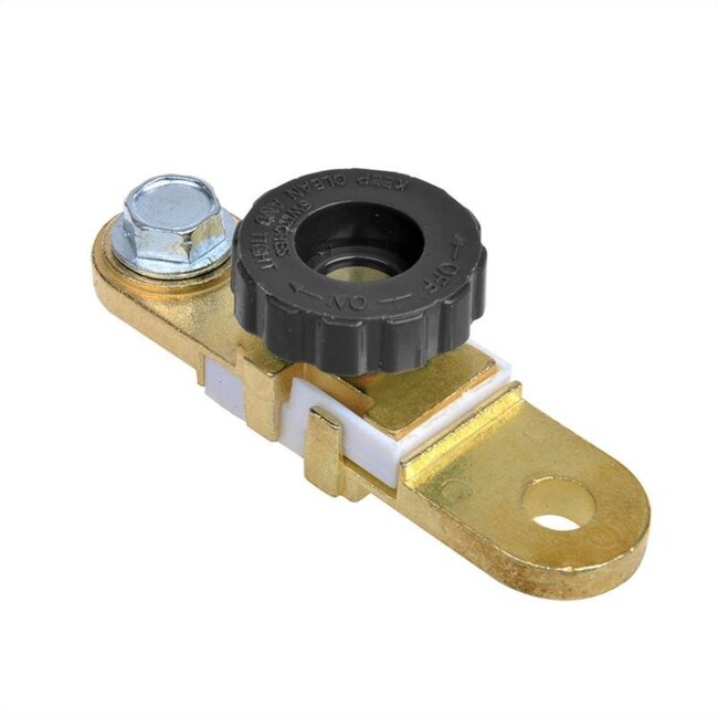 ProPlus Accupoolklem met stroomonderbreker - Ø 10 mm - Minpool - Quick release - Anti-diefstal